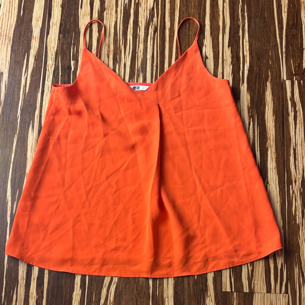 Uniqlo Women's Orange Cami Top